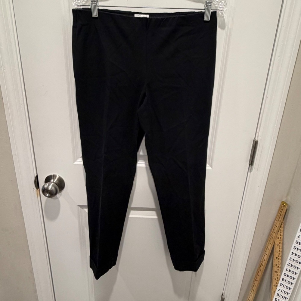 J. Jill Womens Ankle Pants Premium Bi-Stretch Black Size 8